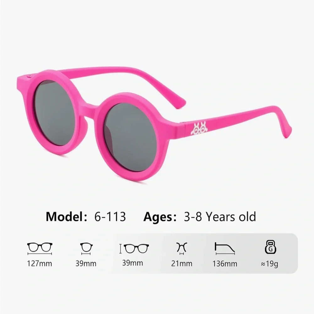 Pink Round Sunglasses for Kids